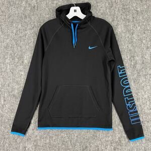 Nike Sweater Womens XS Just Do It Performance Tech Hoodie High Neck Gym Warm‎ Up